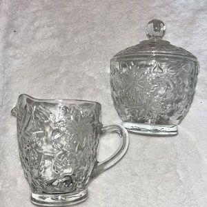 Fantasía sugar bowl & creamer